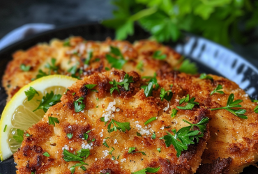 Opskrift på lækre kyllingeschnitzler med citron og urter