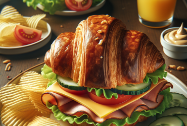 Croissant sandwich opskrift