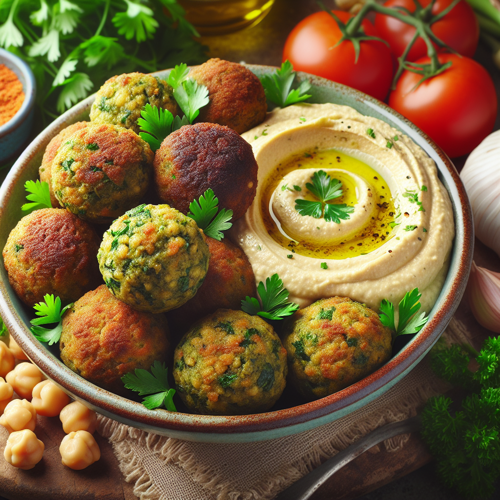 Falafel med hummus opskrift