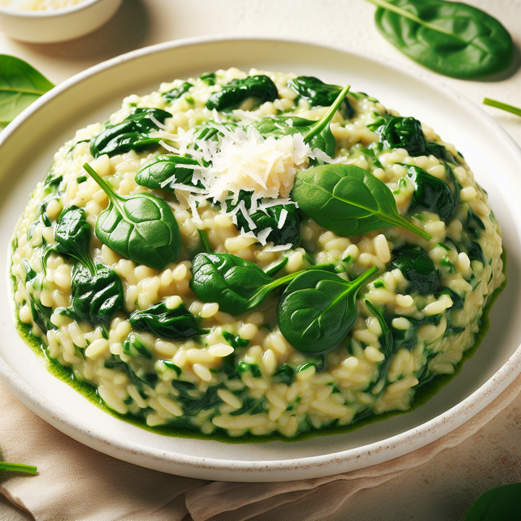 Risotto med spinat opskrift