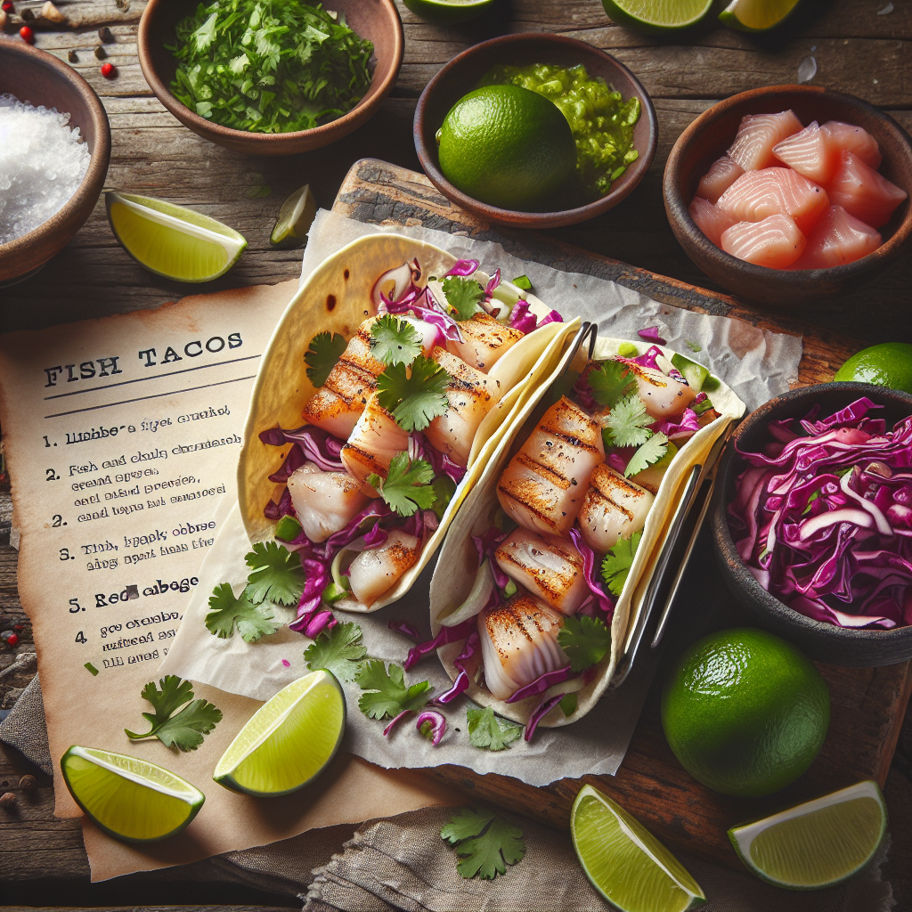 Fisketacos med lime opskrift