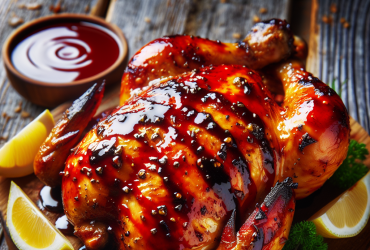 Grillet kylling med BBQ sauce opskrift