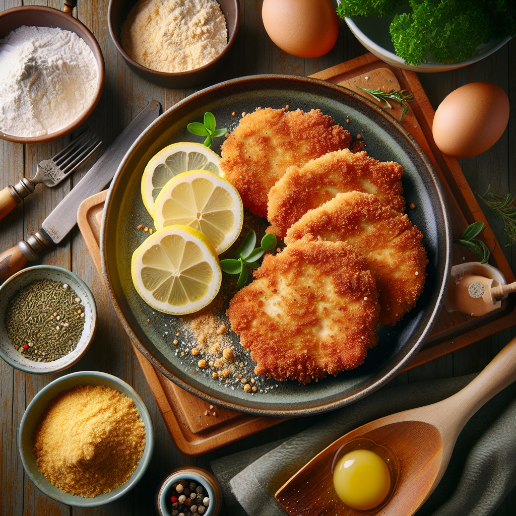 Kyllingeschnitzel med citron opskrift