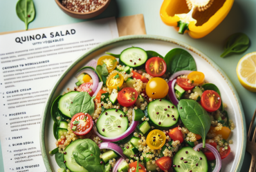 Quinoa salat med grøntsager opskrift